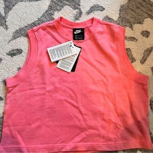 Nike Pink Muscle Crop Tank